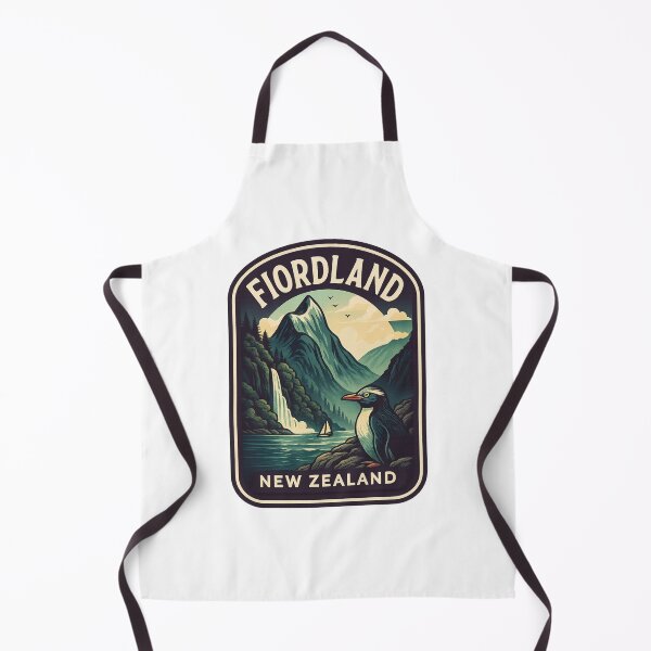 Item preview, Fiordland Mountains and Penguin by Milford Sound designed and sold by Aryabek.