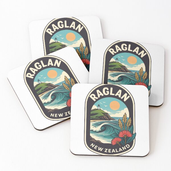 Item preview, Raglan Coastline with Waves and Lighthouse in Waikato designed and sold by Aryabek.