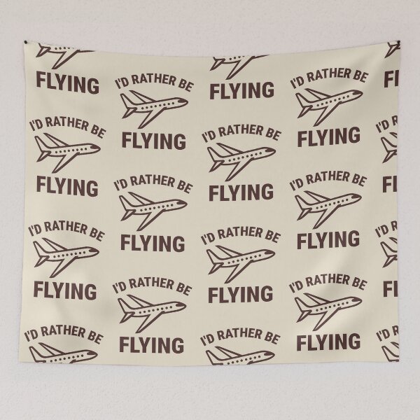 Item preview, I’d Rather Be Flying Aviation Enthusiast designed and sold by KLArtzStore.