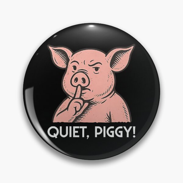 Item preview, Quiet Piggy Tee Pig Joke Design designed and sold by HayleePacoch.