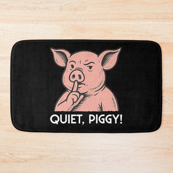 Item preview, Quiet Piggy Tee Pig Joke Design designed and sold by HayleePacoch.