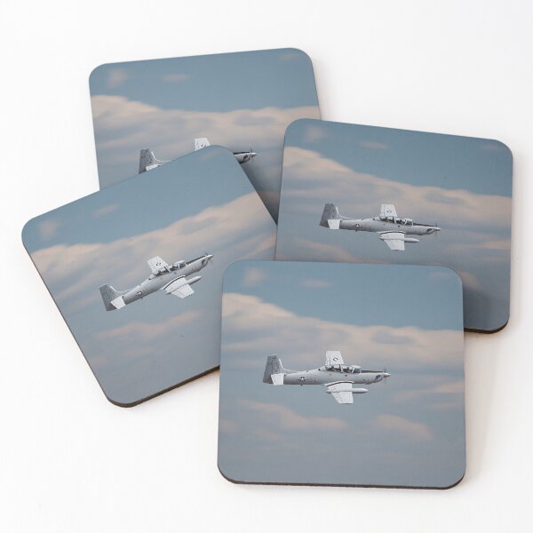 Item preview, Light Attack Super Tucano Maneuvering Through the Hills of Brazil at Dusk designed and sold by Skyframe Aviation.
