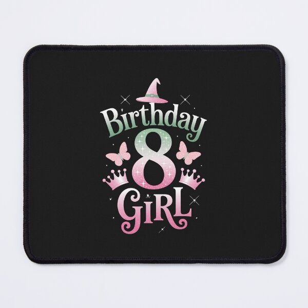 Item preview, 8Th Birthday Witch Pink And Green 8 Year Old Birthday Girl designed and sold by GaryPacheco6.