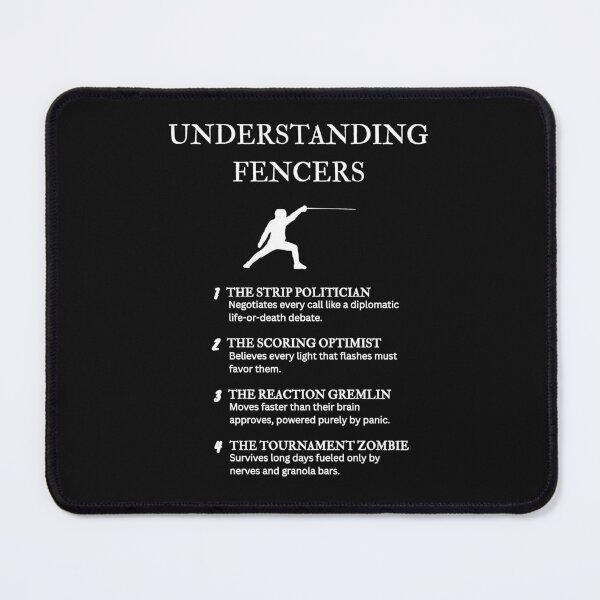Item preview, Fencer Definition Art – Insightful and Funny Sword Sport Design – Black designed and sold by PsyFlow35.