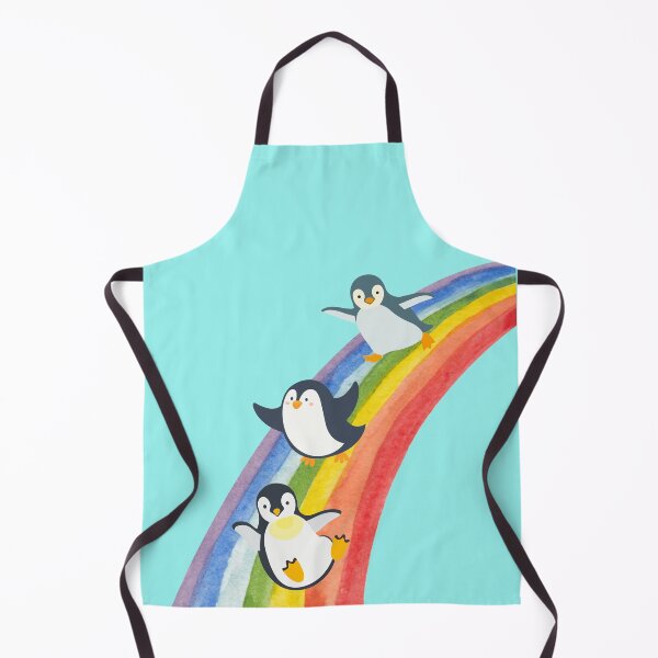 Item preview, Penguin Rainbow Slide – Cute Happy Penguin Art designed and sold by TheBeeKindSpace.