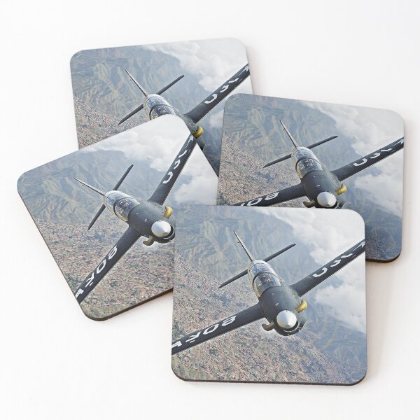 Item preview, A29 Super Tucano In Flight Over the Horizon in Combat Formation designed and sold by Skyframe Aviation.