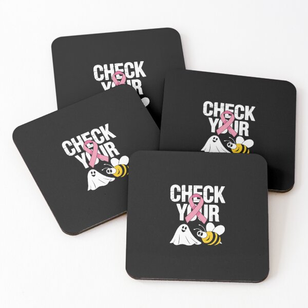 Item preview, Check Your Boo Bees Breast Cancer Halloween designed and sold by TorjeARTStore.
