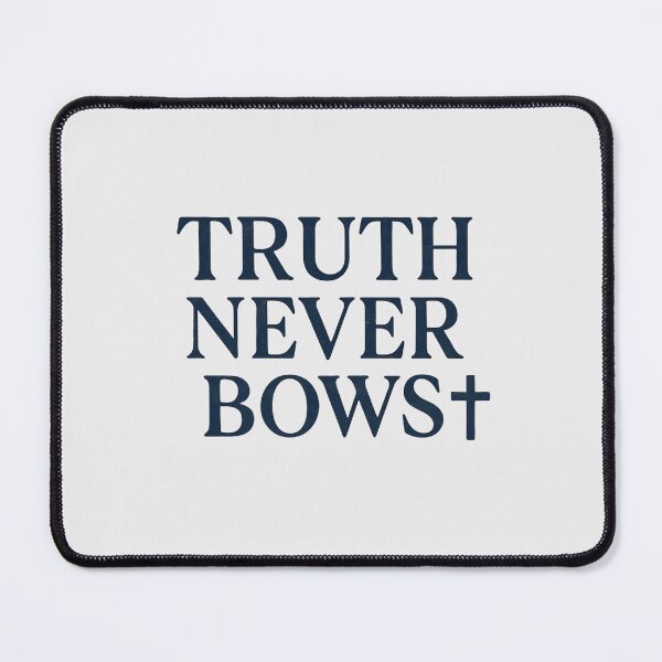 Item preview, Truth Never Bows – Christian Bold Statement Sticker with Cross (Dark Version) designed and sold by astersgraphics.