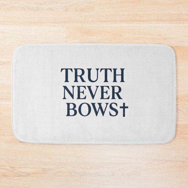 Item preview, Truth Never Bows – Christian Bold Statement Sticker with Cross (Dark Version) designed and sold by astersgraphics.