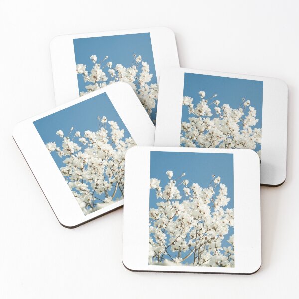 Item preview, White Blossom Blue Sky Photographic Print designed and sold by Mother-Nature65.