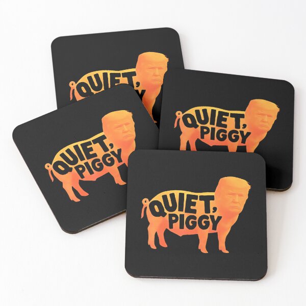 Item preview, Quiet Piggy Snarky Political Pig Joke Design designed and sold by HayleePacoch.