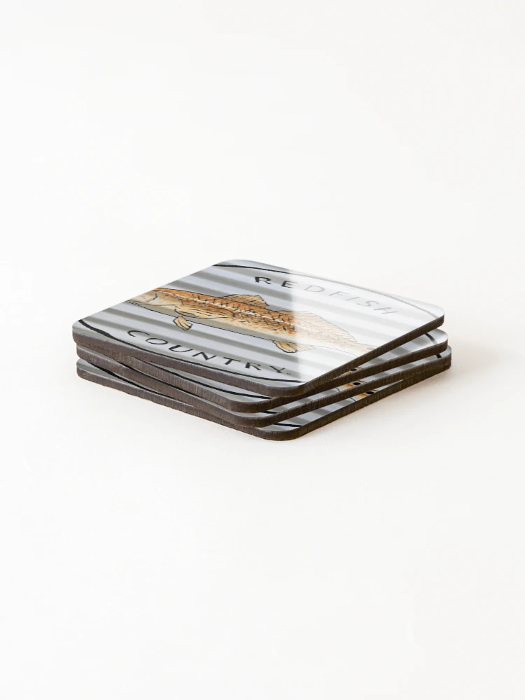 Thumbnail 4 of 5, Coasters (Set of 4), Redfish Country designed and sold by RudyYoder.