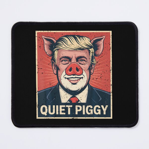 Item preview, Quiet Piggy Vintage Funny Quiet Piggy Retro designed and sold by RosellaBalistre.