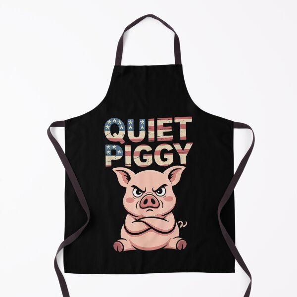 Item preview, Quiet Piggy, Funny Quiet Piggy Trending design designed and sold by RosellaBalistre.