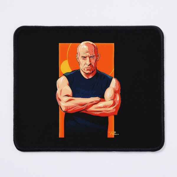Item preview, Stylized Bald Actor Orange Background designed and sold by AstridHubert.