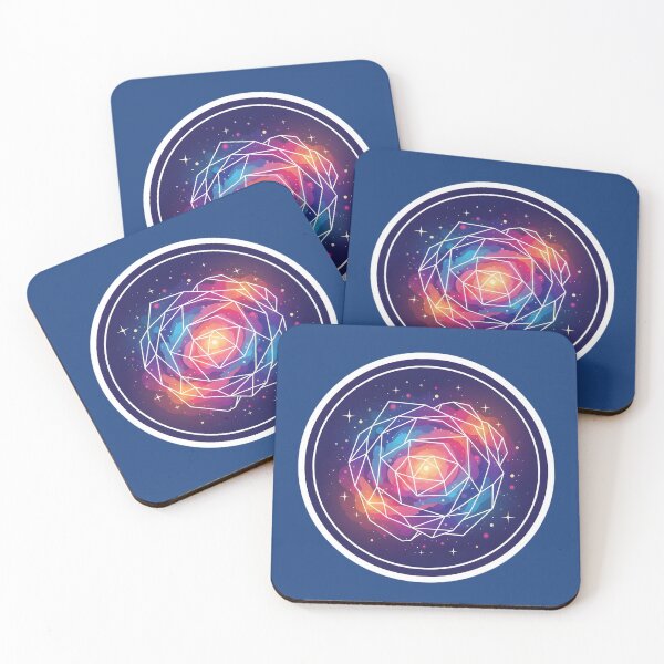 Item preview, Geometric Galaxy Nebula Sticker | Abstract Space Cosmos Art | Vibrant Stellar Design | Modern Universe Graphic designed and sold by SergioMiklos.