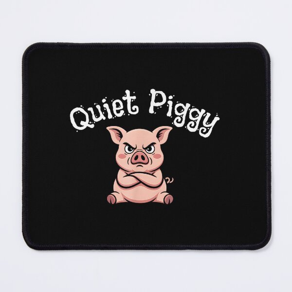 Item preview, Quiet Piggy Tee Pig Joke Design designed and sold by RosellaBalistre.