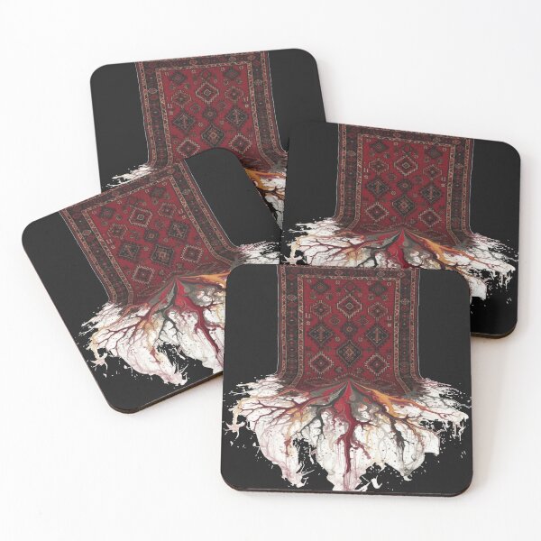 Item preview, Rooted Moroccan Rug: Abstract Berber Carpet Tree of Life Wall Art designed and sold by designwiss.