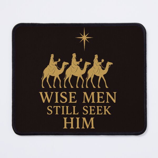 Item preview, Wise Men Still Seek Him – Gold Christmas Christian Design | Three Kings Nativity Art designed and sold by FrameFlow.