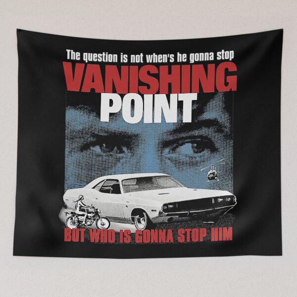 Item preview, Vanishing Point Blue Poster Driver Car designed and sold by AntoineLevequ.