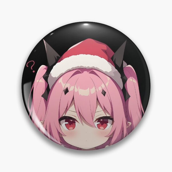Item preview, Krul Tepes Seraph Of The End Chibi Kawaii Christmas Peeker Anime Girl Holiday Charm designed and sold by HumbertoValveno.