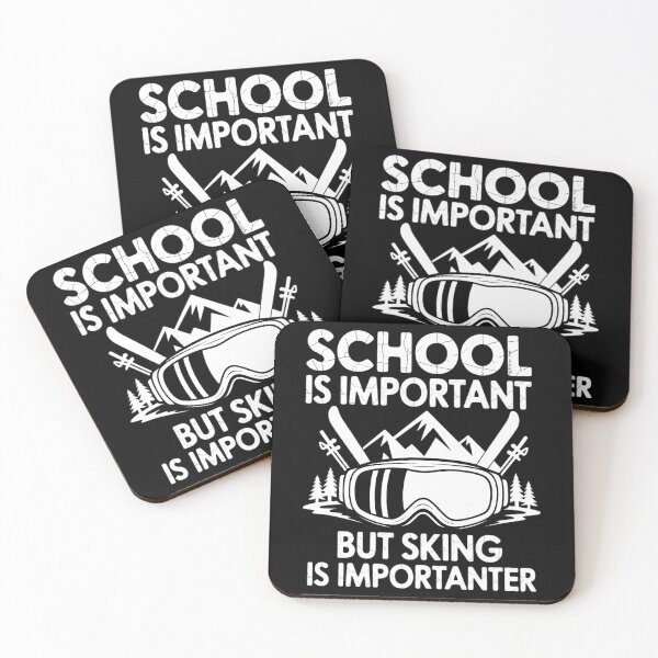 Item preview, Funny Skiing School Is Important But Skiing Is Importanter designed and sold by DentistLegal.