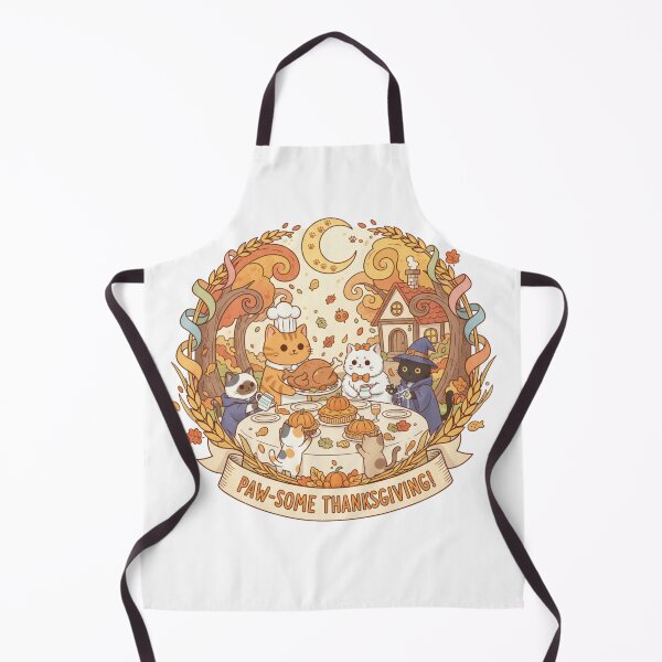 Item preview, Paw-some Cat Thanksgiving Feast designed and sold by RainUlan53.