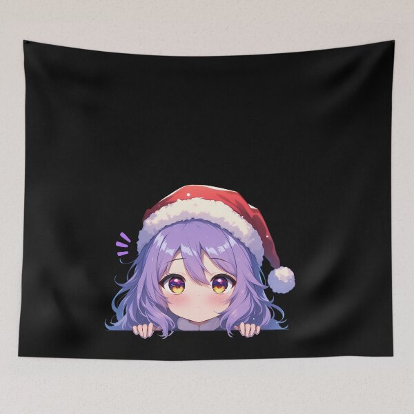 Item preview, Hiiragi Shinoa Seraph Of The End Chibi Kawaii Christmas Peeker Anime Girl Holiday Glow designed and sold by HumbertoValveno.
