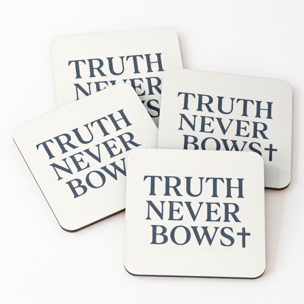 Item preview, Truth Never Bows – Christian Typography Design designed and sold by astersgraphics.