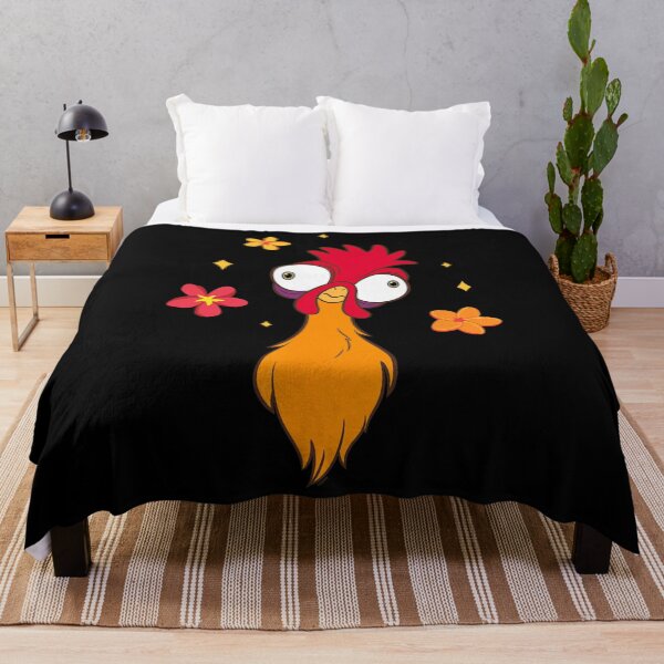 Item preview, Tropical Rooster Art – Cute Island Bird With Flowers Illustration designed and sold by houpdrebesn.