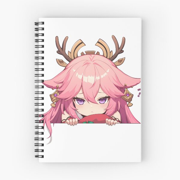 Item preview, Yae Miko Genshin Impact Game Chibi Kawaii Christmas Peeker Anime Winter Holiday Magic designed and sold by HumbertoValveno.