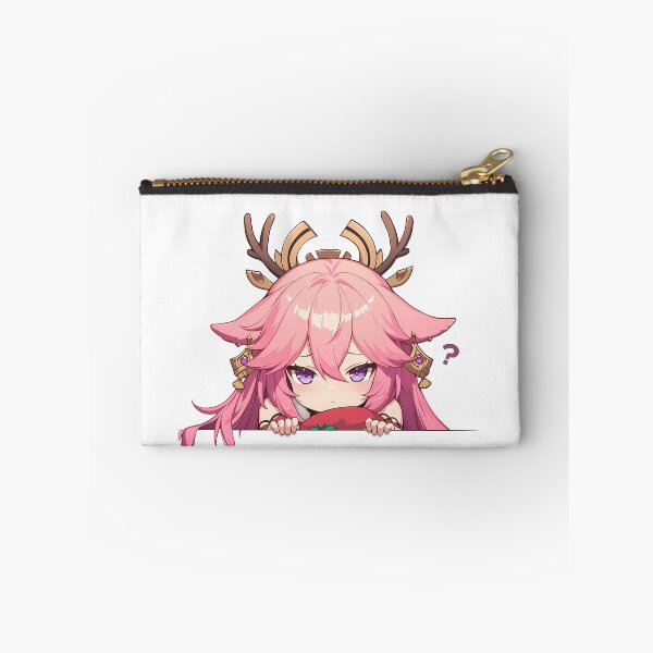 Item preview, Yae Miko Genshin Impact Game Chibi Kawaii Christmas Peeker Anime Winter Holiday Magic designed and sold by HumbertoValveno.