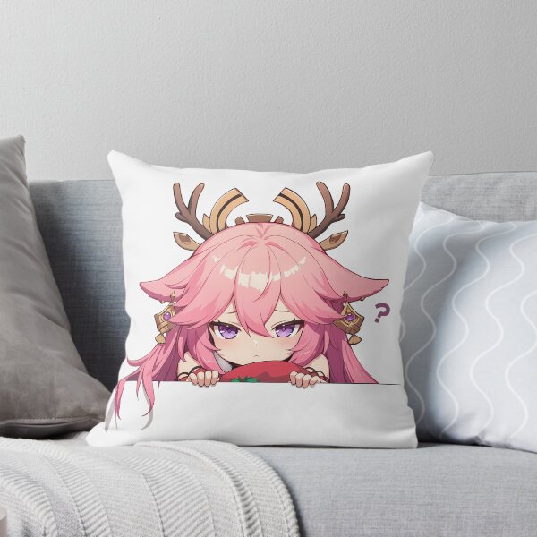 Item preview, Yae Miko Genshin Impact Game Chibi Kawaii Christmas Peeker Anime Winter Holiday Magic designed and sold by HumbertoValveno.