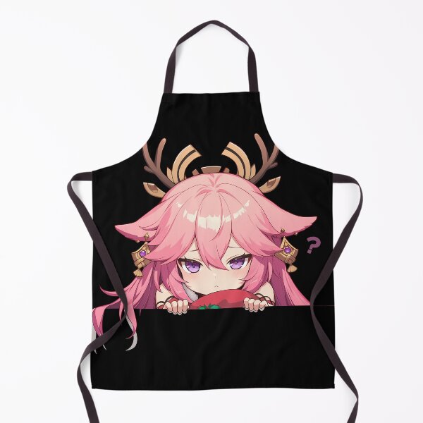 Item preview, Yae Miko Genshin Impact Game Chibi Kawaii Christmas Peeker Anime Winter Holiday Magic designed and sold by HumbertoValveno.