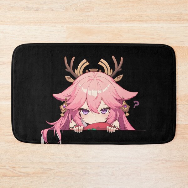 Item preview, Yae Miko Genshin Impact Game Chibi Kawaii Christmas Peeker Anime Winter Holiday Magic designed and sold by HumbertoValveno.