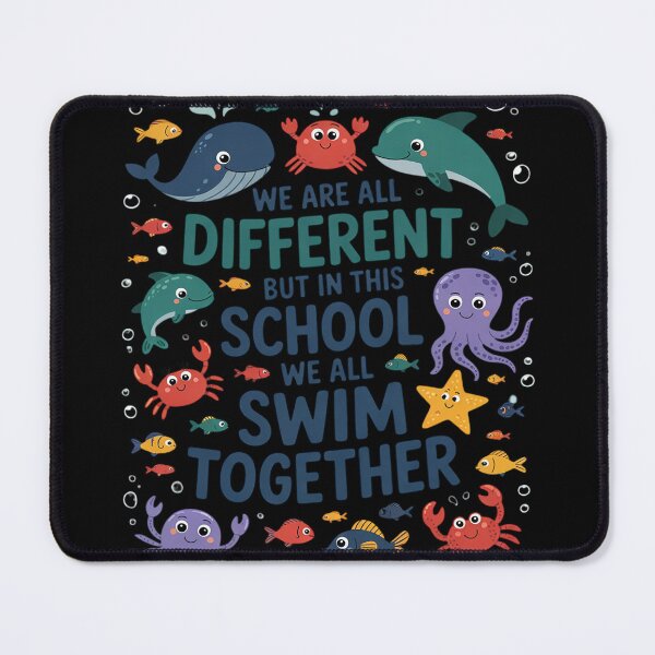 Item preview, We Are Different But In This School We All Swim Together Kid designed and sold by MyzoToyota.