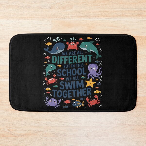 Item preview, We Are Different But In This School We All Swim Together Kid designed and sold by MyzoToyota.