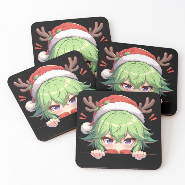 Item preview, Kuki Shinobu Genshin Impact Game Chibi Kawaii Christmas Peeker Ninja Holiday Anime designed and sold by HumbertoValveno.
