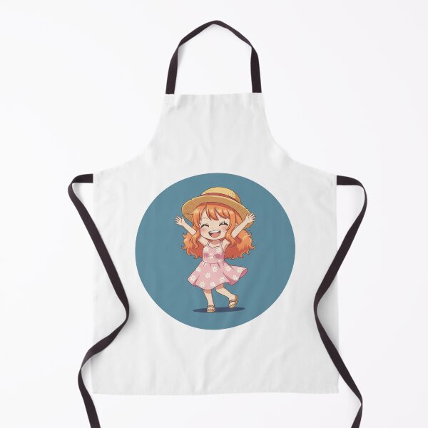 Item preview, Chibi Nami Dancing, Cute One Piece Anime Art designed and sold by UMI BLOOM.