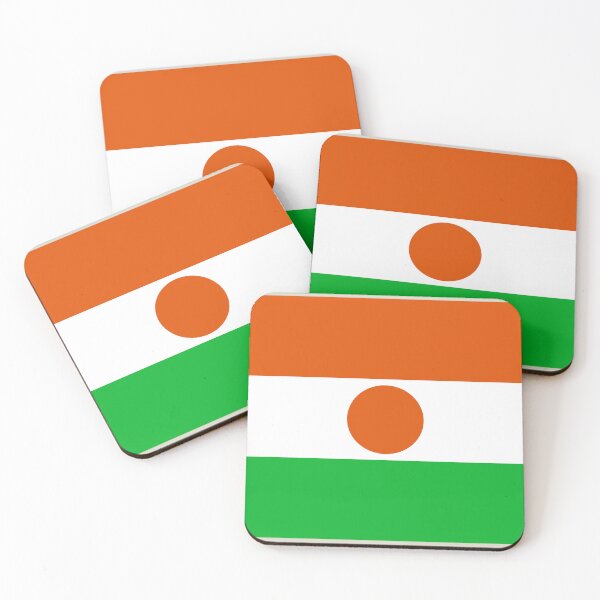 Item preview, Niger Flag – Sahara Orange Circle Design designed and sold by Dany05117671.