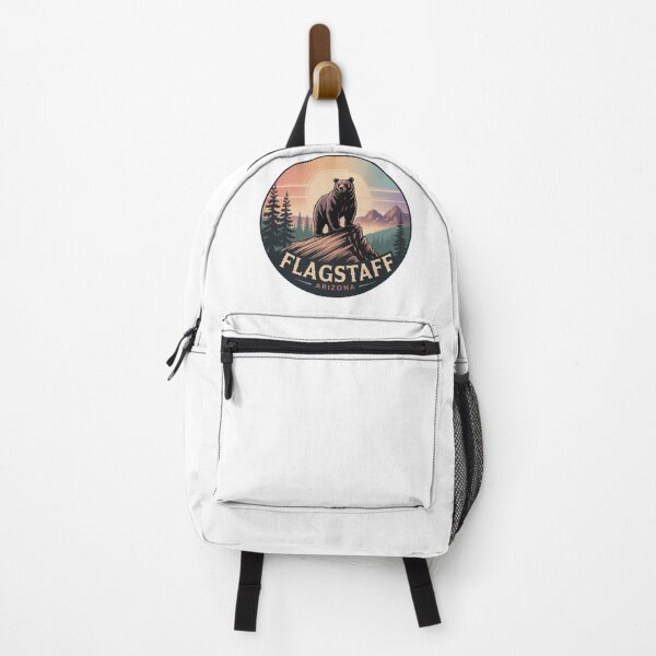 Item preview, Flagstaff Arizona Bear - Retro Mountain Sunset Wildlife Illustration designed and sold by CircinusStore.