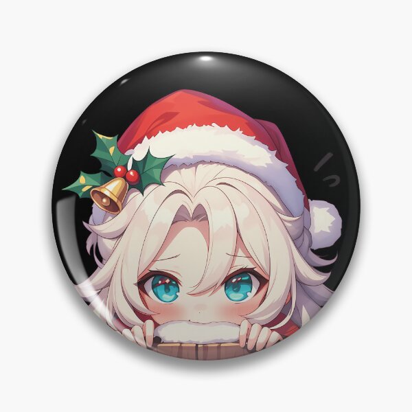 Item preview, Albedo Genshin Impact Game Chibi Kawaii Christmas Peeker Blue Eyes Holiday Anime designed and sold by HumbertoValveno.