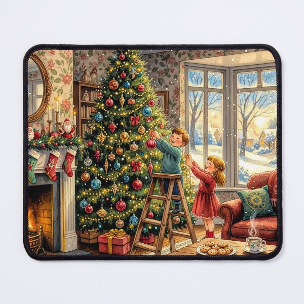 Item preview, Vintage Christmas Tree Decorating Cozy Childhood Magic designed and sold by acceleratorhams.