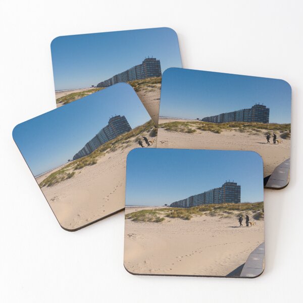 Item preview, Panoramic View of a Sandy Beach with Dunes and Clear Sky designed and sold by FotoMahieu.