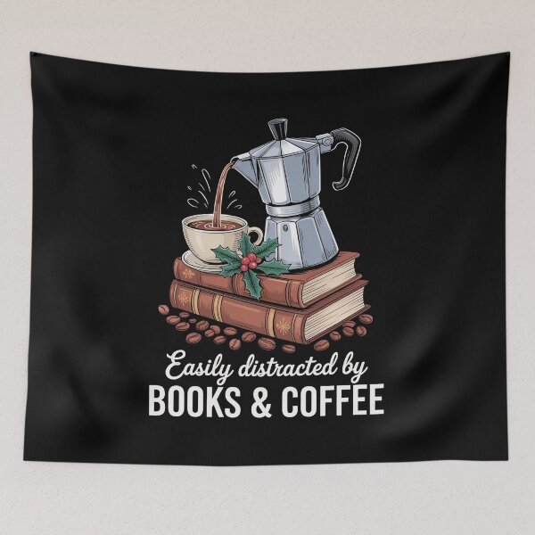 Item preview, Easily Distracted By Books  Coffee Readers designed and sold by JonGogue.