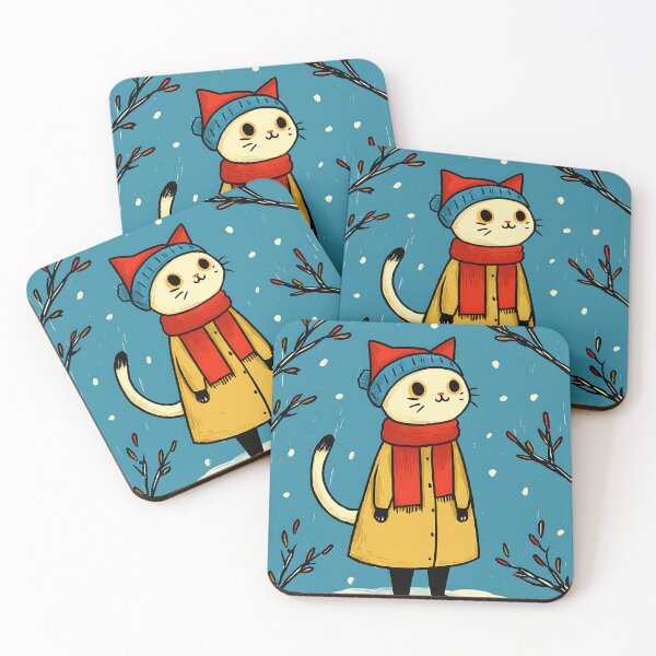 Item preview, Festive Christmas Cat designed and sold by bapupa.