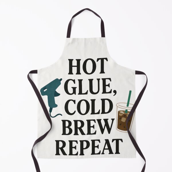 Item preview, Hot Glue, Cold Brew, Repeat – Crafting Life Tee designed and sold by astersgraphics.