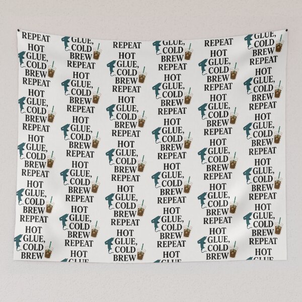 Item preview, Hot Glue, Cold Brew, Repeat – Crafting Life Tee designed and sold by astersgraphics.
