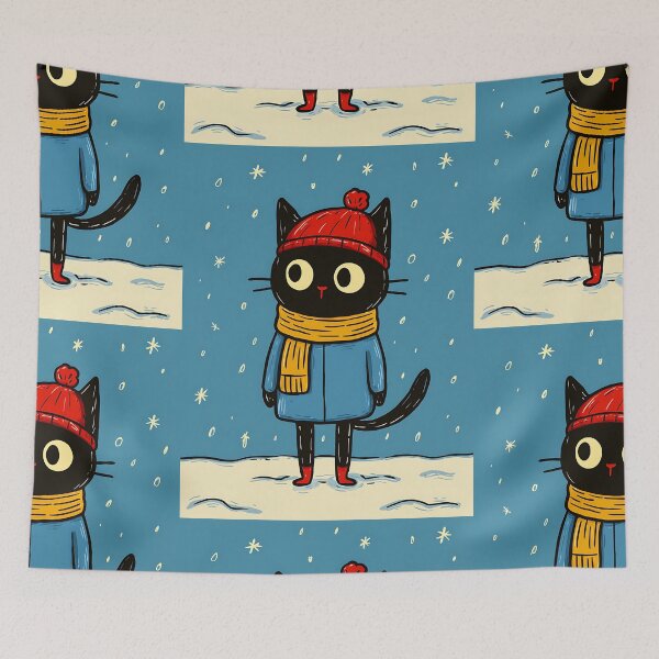 Item preview, Cozy Christmas Cat designed and sold by bapupa.