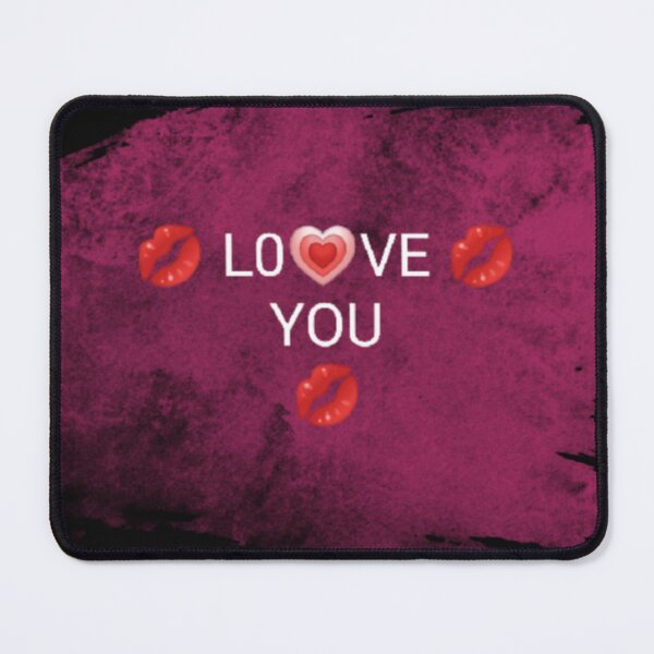 Item preview, LOVE YOU Kiss Emoji Art | Pink Brush Stroke Design | Simple Aesthetic Gift designed and sold by Elhelaly.